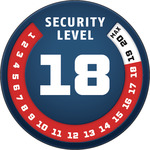Security Level 18/20 | ABUS GLOBAL PROTECTION STANDARD &#174; | A higher level means more security